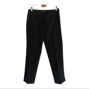 Lafayette 148 Black Cotton Ankle Pants Size 2